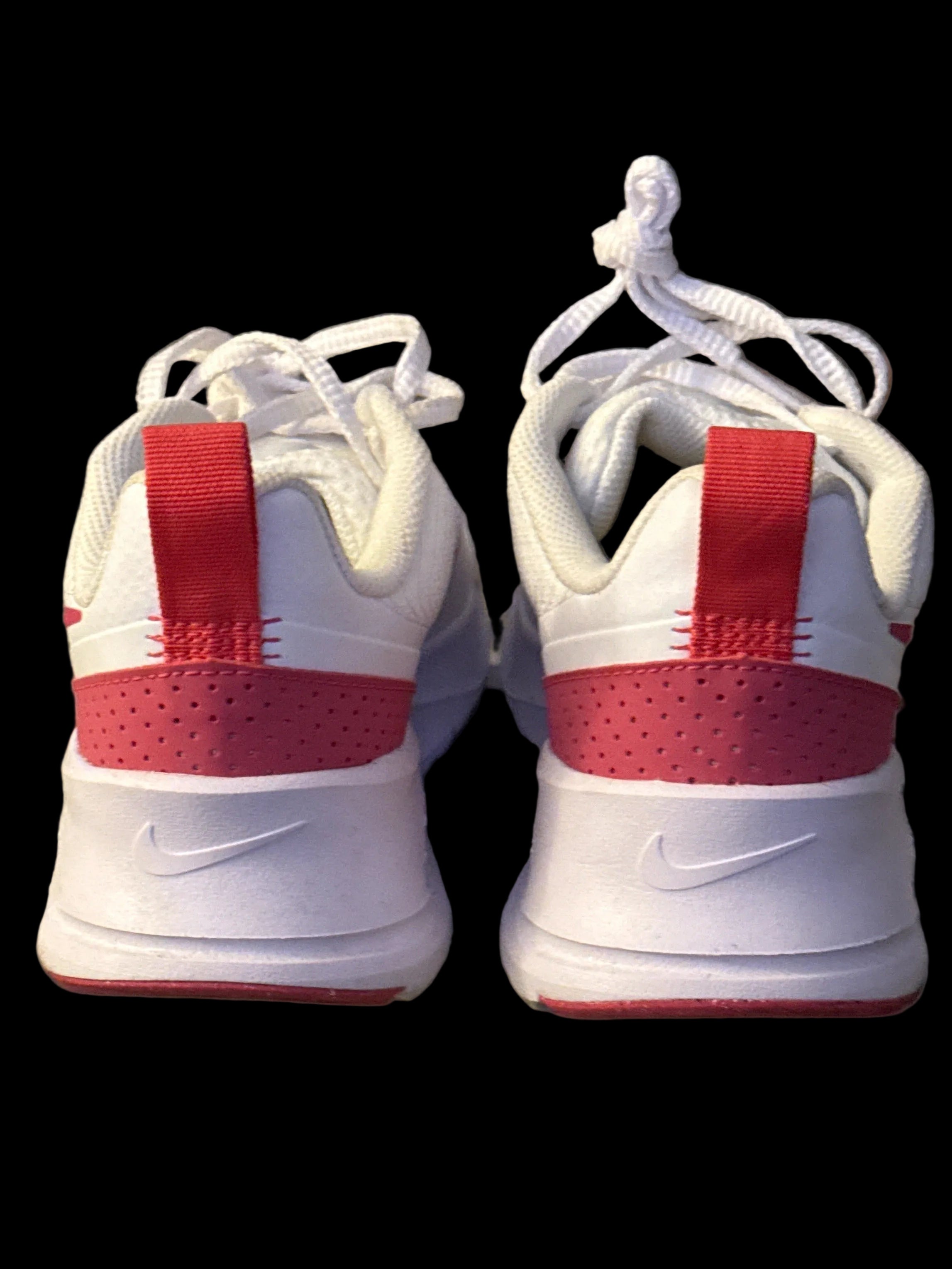 Nike Air Max Nuaxis — Women's Size 7.5 | Running | Gently Worn | White & Aster Pink