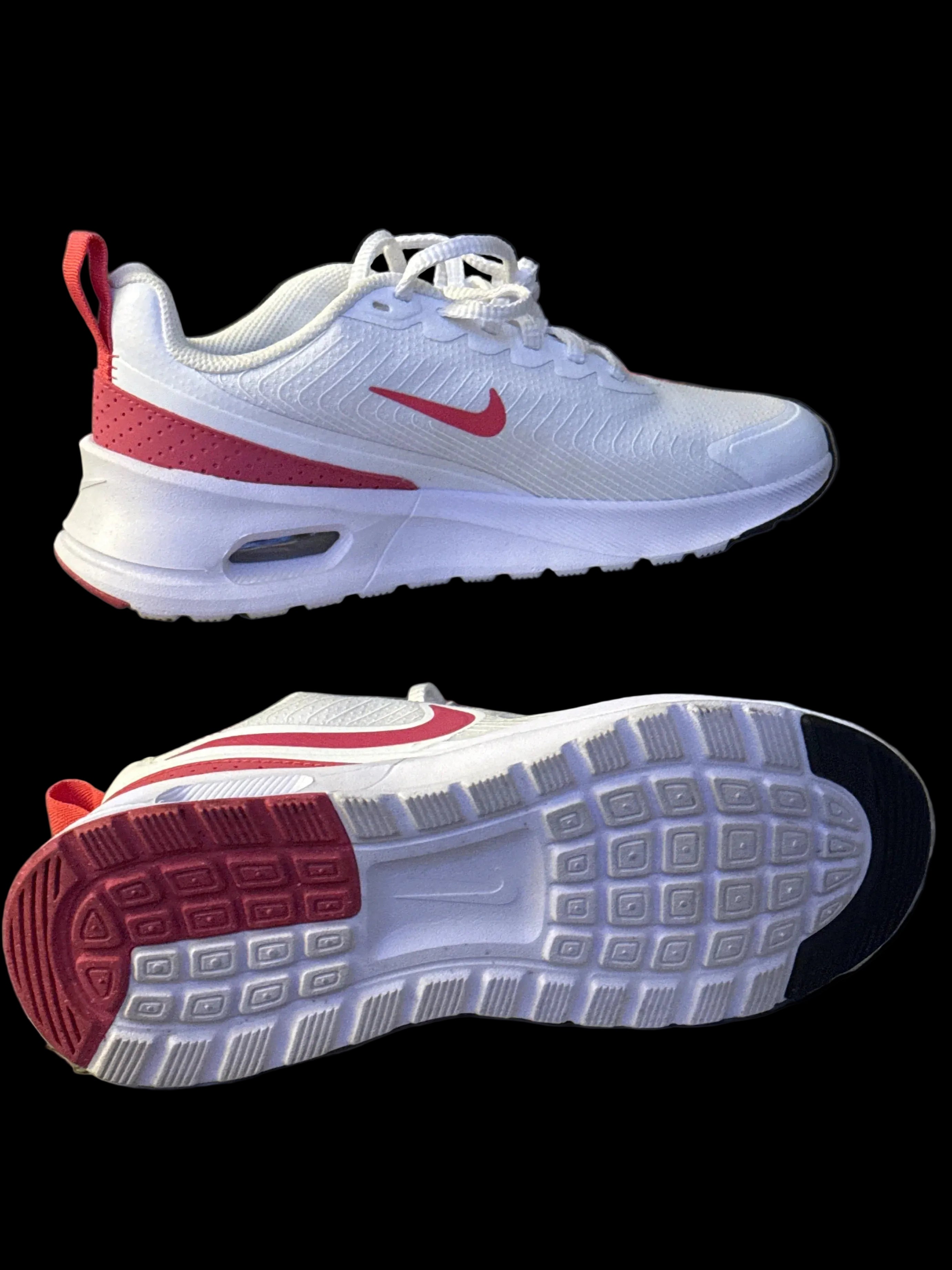 Nike Air Max Nuaxis — Women's Size 7.5 | Running | Gently Worn | White & Aster Pink