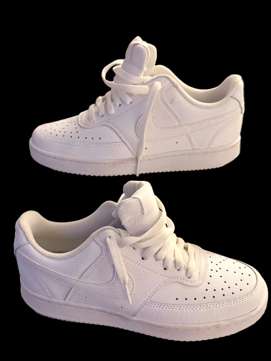 Nike Court Vision Low — Women's Size 7 | White | Gently Used, Never Worn Out