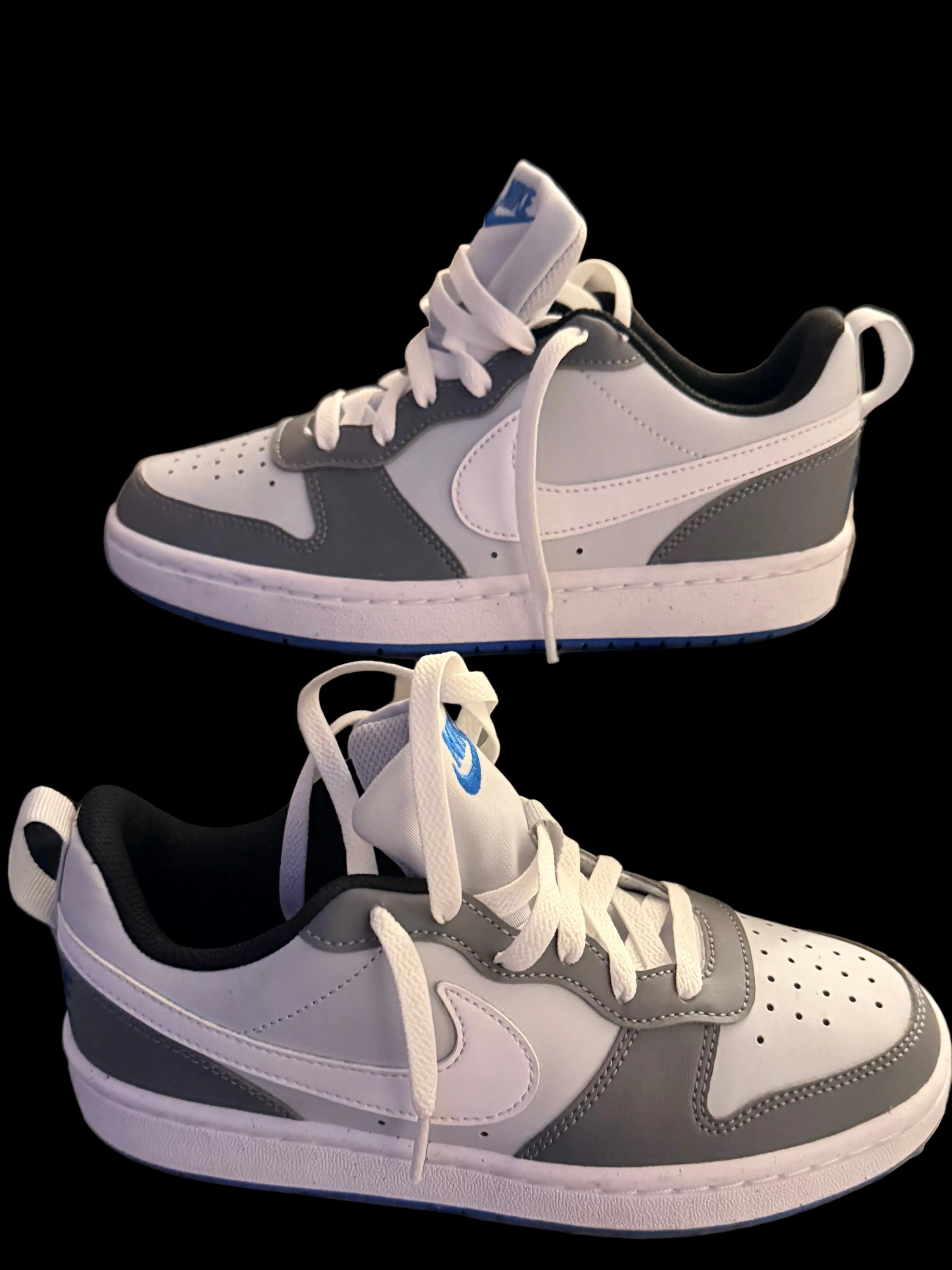 Nike Court Borough Low — Never Worn | White, Gray & Blue